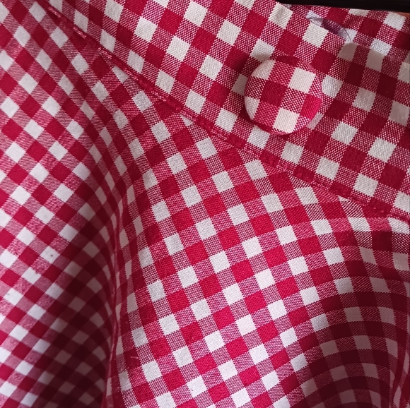 ModCloth / Collectif Checkered Skirt - XXL - Red and White - Picture 4 of 9